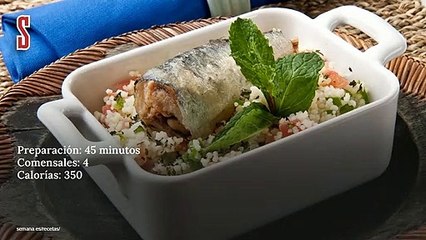 Vídeo Receta: Tabuleh con sardinas