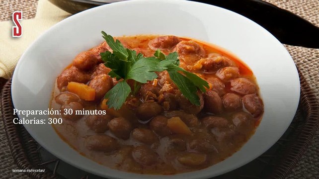 Vídeo Receta: Judías pintas con verduras