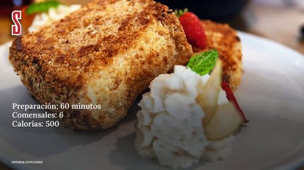 Vídeo Receta: Leche frita con fresas y menta, por Belén Esteban
