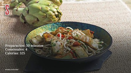 Vídeo Receta: Alcachofas con gulas