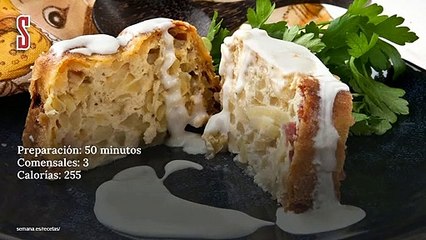 Vídeo Receta: Molde de patata, queso y bacon