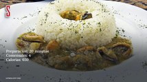 Vídeo Receta: Arroz blanco con mejillones en salsa