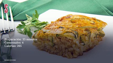 Vídeo Receta: Arroz vegetariano con costra