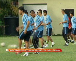 Malaysia kini ke-166 dalam ranking FIFA, naik 5 tangga