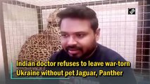 Indian doctor refuses to leave war-torn Ukraine without pet  jaguar, panther