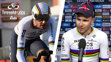 Let's hear from the winner of the stage 1: Filippo Ganna | 2022 Tirreno-Adriatico EOLO | Post-race winner interview