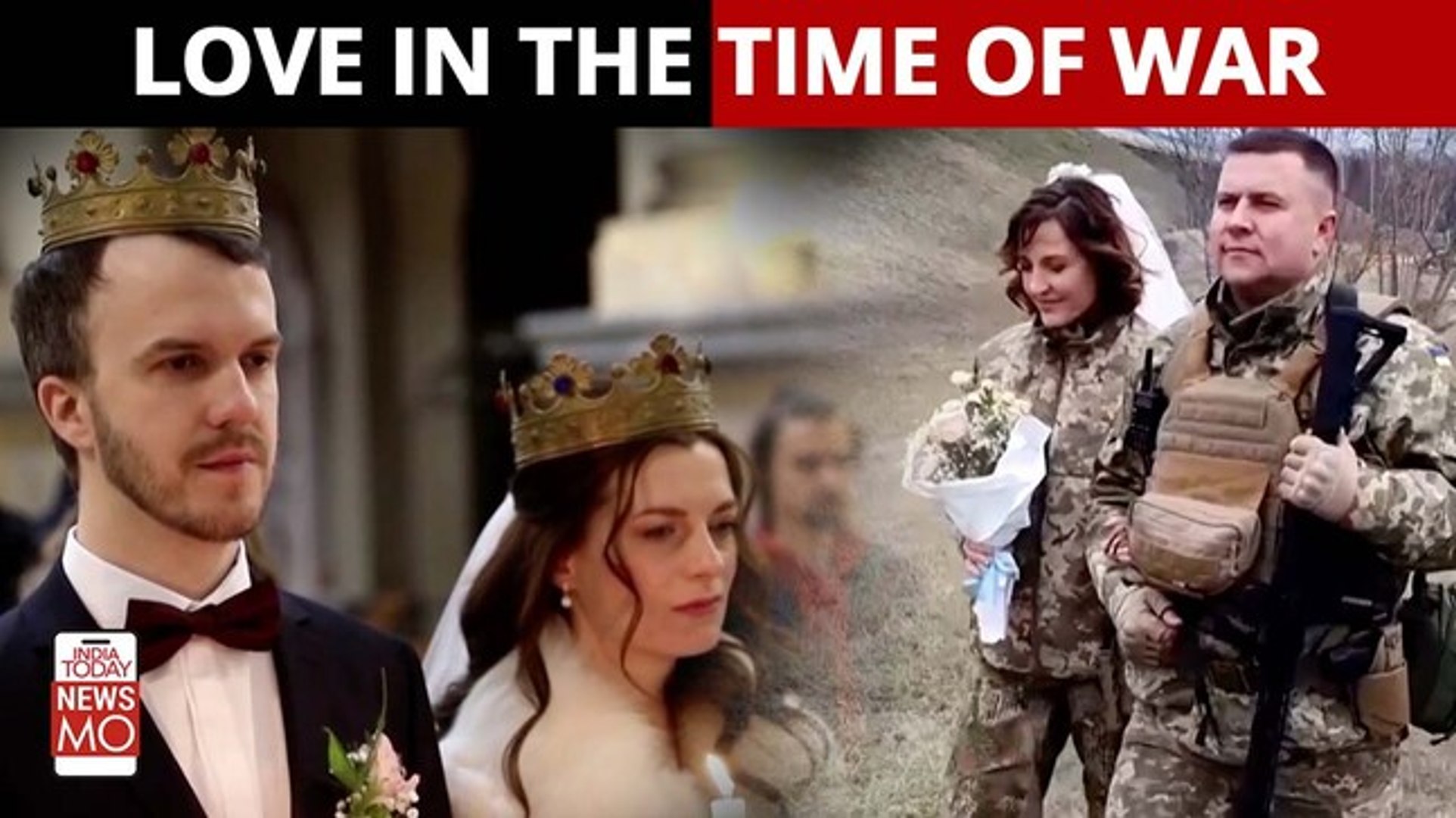 Ukrainians tie a knot amid war