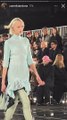 Camélia Jordana a assisté au défilé de mode Givenchy, collection automne-hiver 2022/2023, à la Paris La Défense Arena. Paris, le 6 mars 2022.