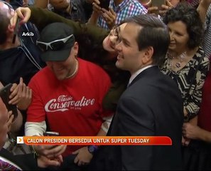 Calon presiden AS bersedia untuk Super Tuesday