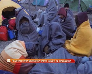 Pelarian Syria berharap dapat masuk ke Macedonia