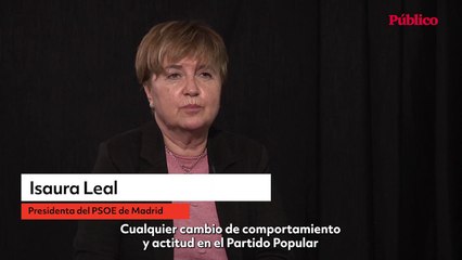 Isaura Leal (PSOE), sobre el PP