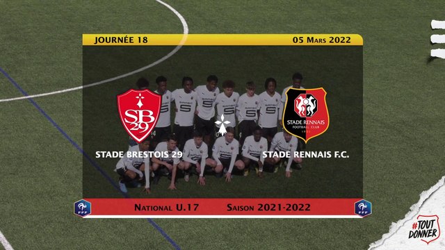 U17. Stade Brestois / Stade Rennais F.C. : les buts de la rencontre