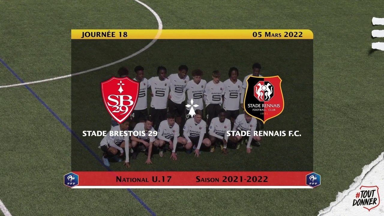 U17. Stade Brestois / Stade Rennais F.C. : les buts de la rencontre