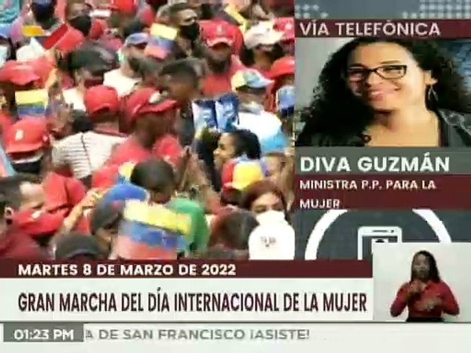 Convocatoria a la Gran Marcha por el Día Internacional de la Mujer
