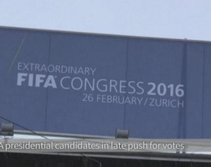 FIFA presidential candidates in late push for votes