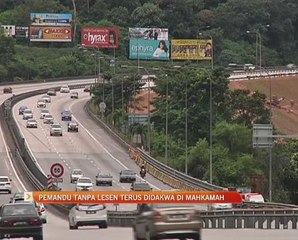 Pemandu tanpa lesen terus didakwa di mahkamah