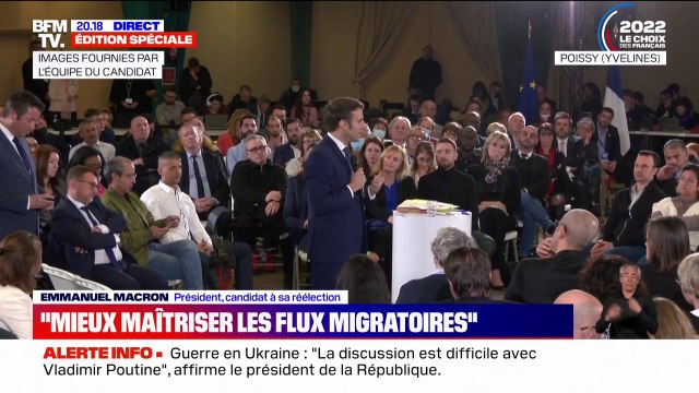 Emmanuel Macron: Quand les gens arrivent sur notre sol, qu'on leur donne un titre, ce n'est plus possible qu'ils aillent toujours aux mêmes endroits