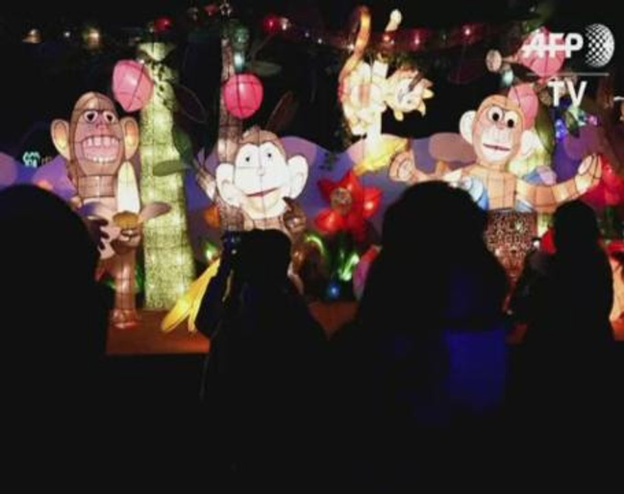 Lanterns in Taiwan mark end of Lunar New Year holiday