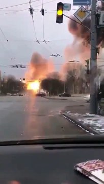 Strike on the tower in Kyiv Удар по вышке в Киеве