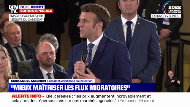 Emmanuel Macron: Il faut renforcer le travail qui consiste à lutter contre les filières d'immigration clandestine