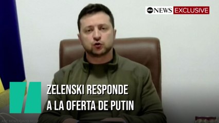 Zelenski responde a las demandas de Rusia