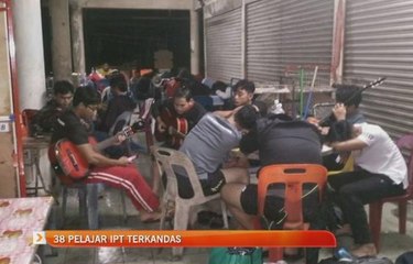 38 pelajar IPT terkandas
