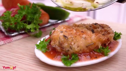 So Delicious Miniature Crispy Chicken Parmesan Recipe _ Easy Making Tiny Food Idea