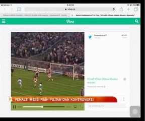 Penalti Lionel Messi raih pujian dan kontroversi