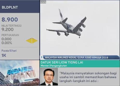 Malaysia Airlines kekal guna A380 sehingga 2018