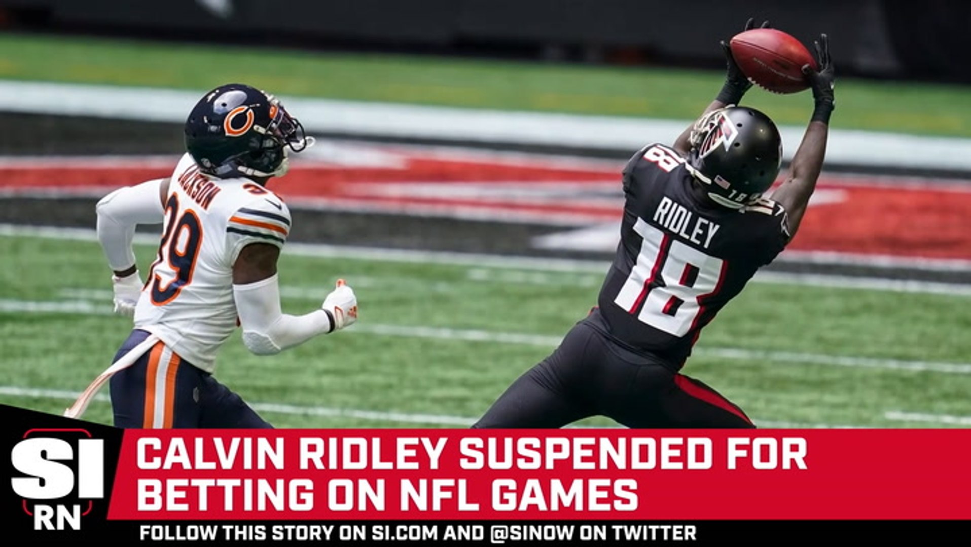 WOW. Falcons WR Calvin Ridley Suspended at Least 1 Season for Betting on  NFL Games 