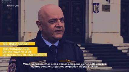 Ucrania: llegan refugiados a Rumania