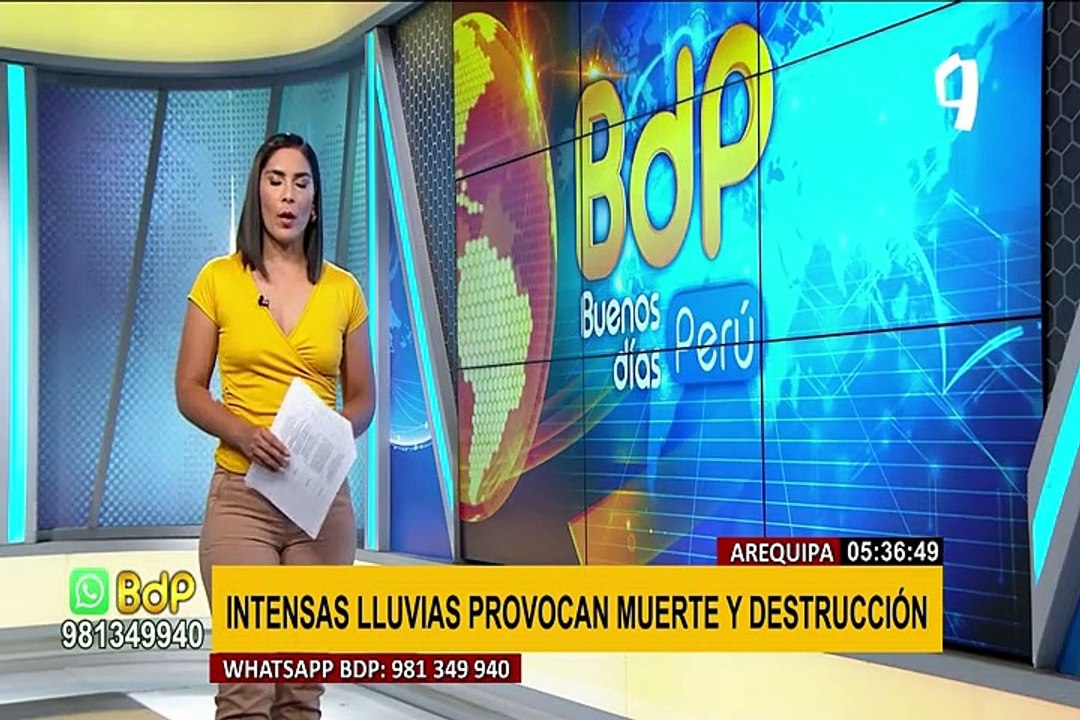 Arequipa: lluvias intensas bloquean vías y causan daños en viviendas