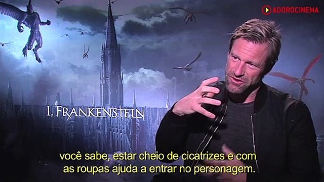 Frankenstein - Entre Anjos e Demônios Entrevista legendada com Aaron Eckhart