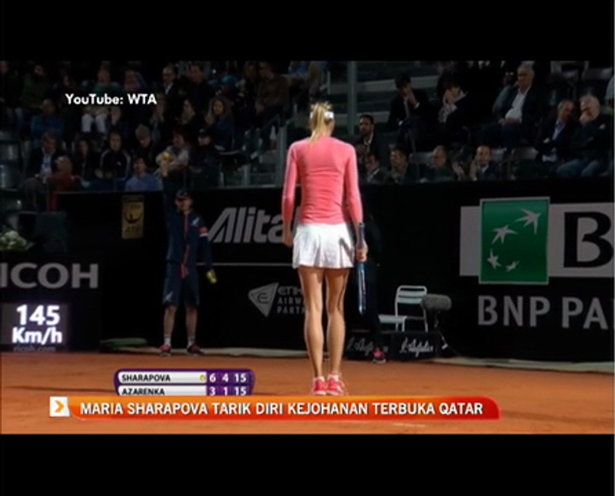 Maria Sharapova tarik diri kejohanan tenis terbuka Qatar