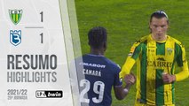 Highlights: Tondela 1-1 Belenenses SAD (Liga 21/22 #25)