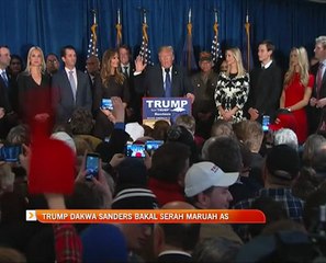 Donald Trump dakwa Sanders bakal serah maruah AS