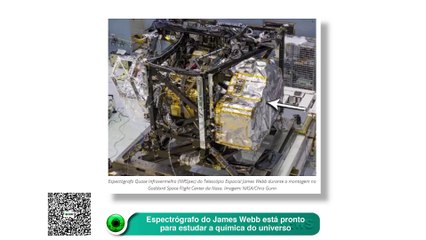 Espectrógrafo do James Webb está pronto para estudar a química do universo