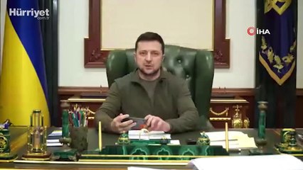 Vladimir Zelenskiy, Kiev'de kaldığını ve kaçmadığını belirterek, "Kimseden korkmuyorum" dedi