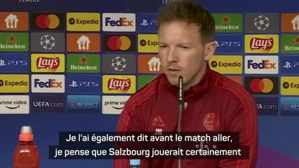 Bayern - Nagelsmann : "Salzbourg a beaucoup de bons joueurs"