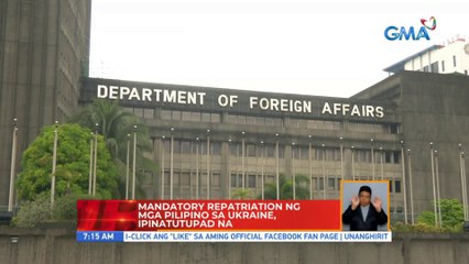 Mandatory repatriation ng mga Pilipino sa Ukraine, ipinatutupad na | UB