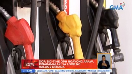 DOF: Big-time OPH ngayong araw, pinakamalaki sa loob ng halos 2 dekada | UB