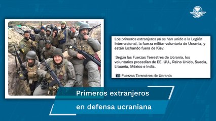 Reportan que voluntarios mexicanos se suman a la protección de Kiev
