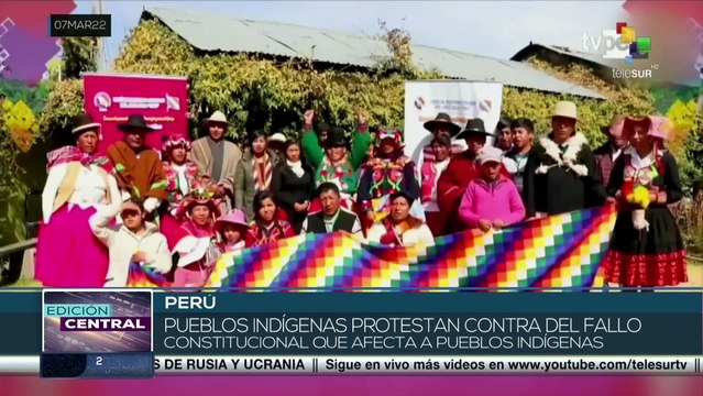 Perú: Pueblos indígenas protestan contra fallo del Tribunal Constitucional sobre acuerdos de la OIT