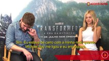 Transformers: A Era da Extinção Entrevista com Nicola Peltz e Jack Reynor no Brasil