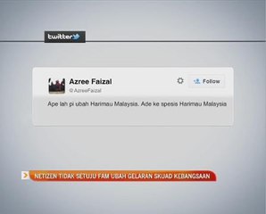 Netizen tidak setuju FAM ubah gelaran skuad kebangsaan