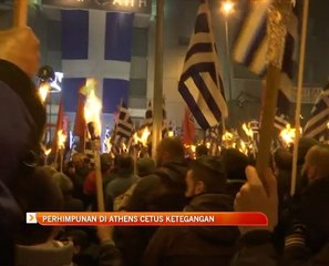 Perhimpunan di Athens cetus ketegangan