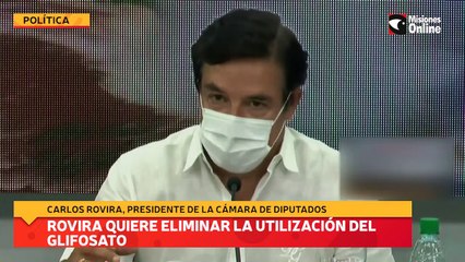 Rovira quiere eliminar la utilización del glifosato