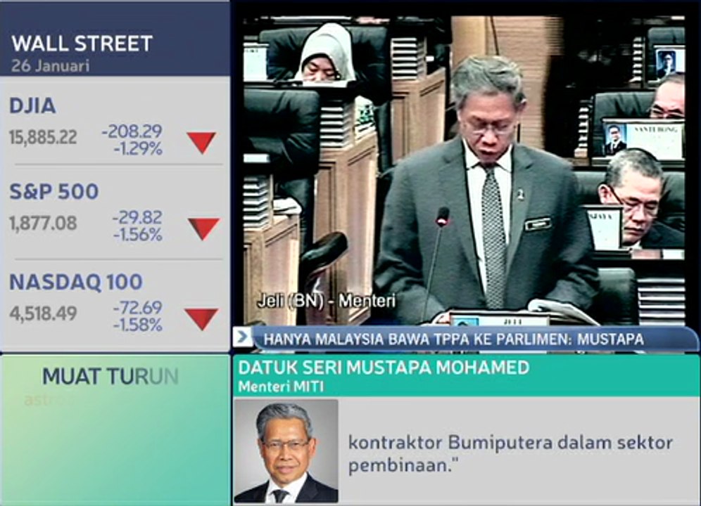 Hanya Malaysia bawa TPPA ke Parlimen: Mustapa Mohamed