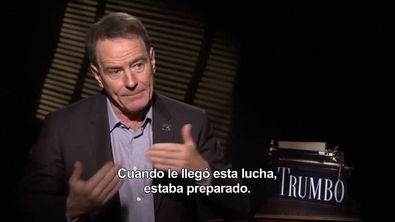 Bryan Cranston Interview 2: Trumbo: La lista negra de Hollywood