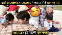 Aww! Kareena's Mother-In-Law Sharmila Tagore FINALLY Meets Her Younger Grandson Jehangir